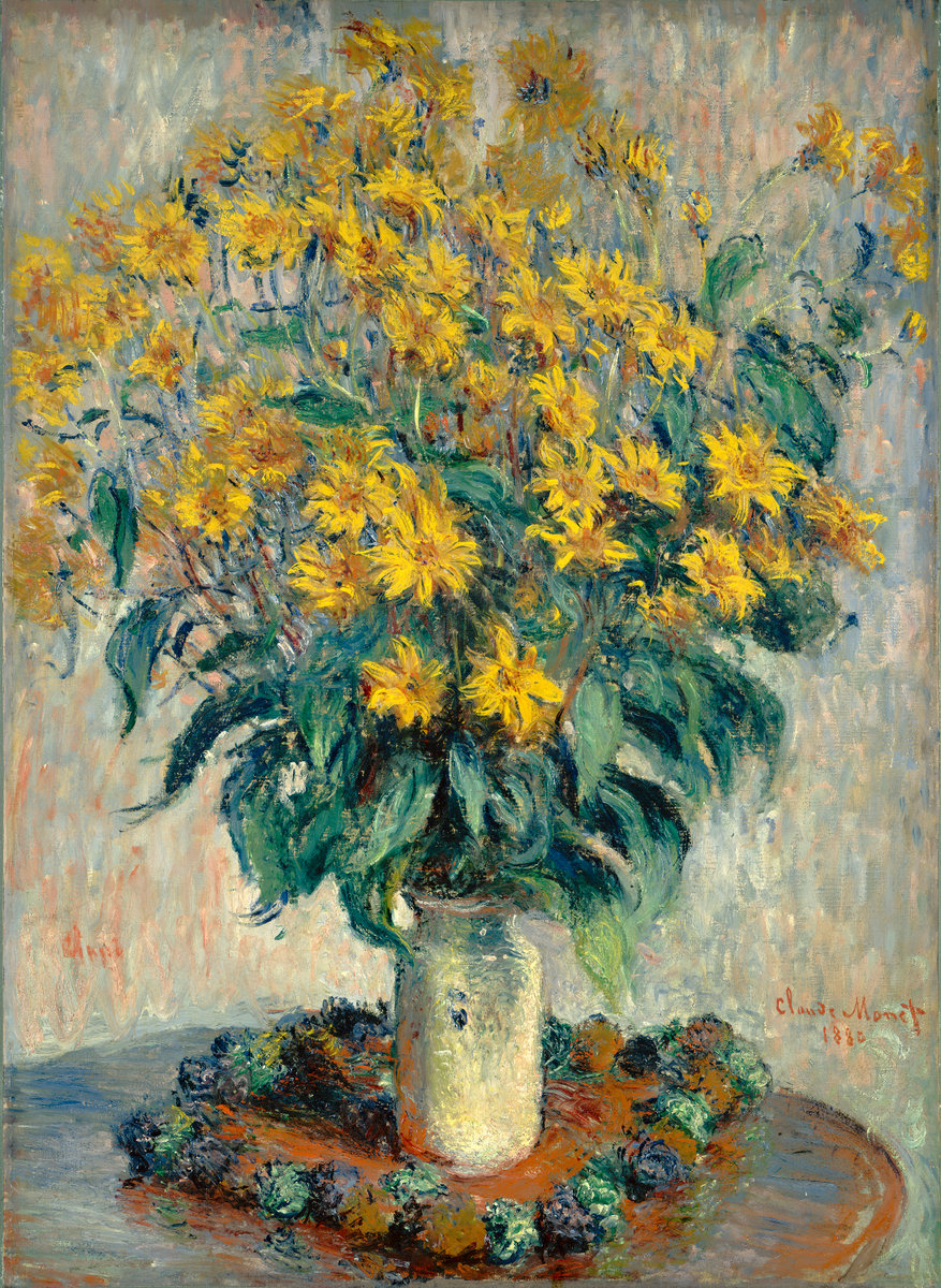 Claude Monet, Jerusalem Artichoke Flowers, 1880