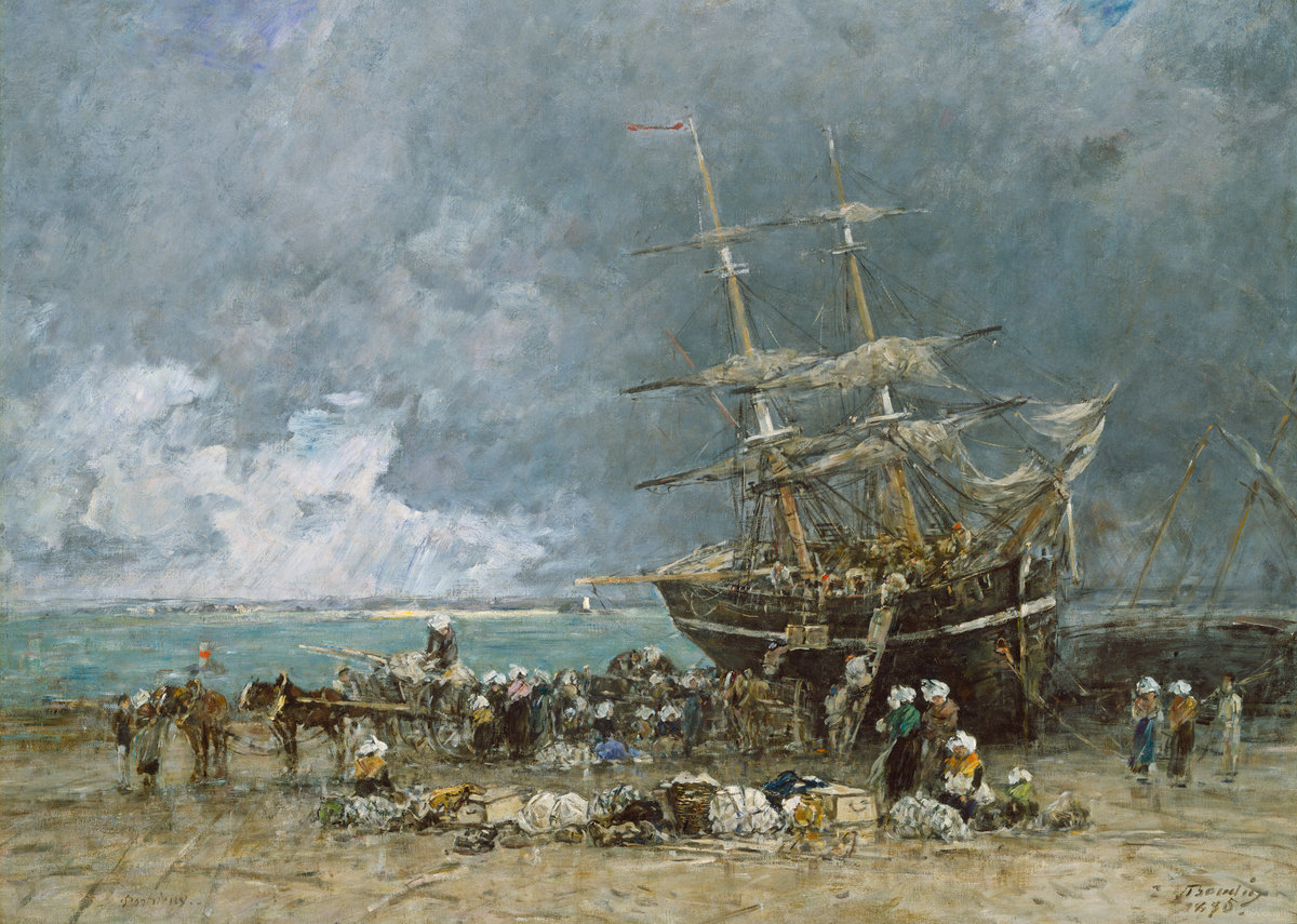 Eugène Boudin, Return of the Terre-Neuvier, 1875