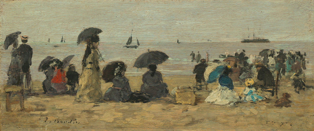 Eugène Boudin, The Beach, 1877