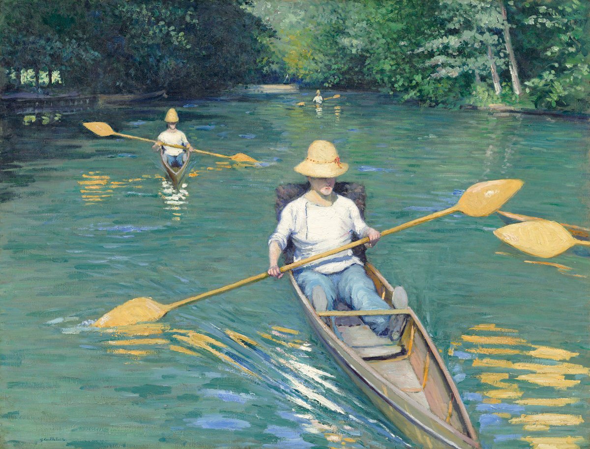 Gustave Caillebotte, Skiffs, 1877