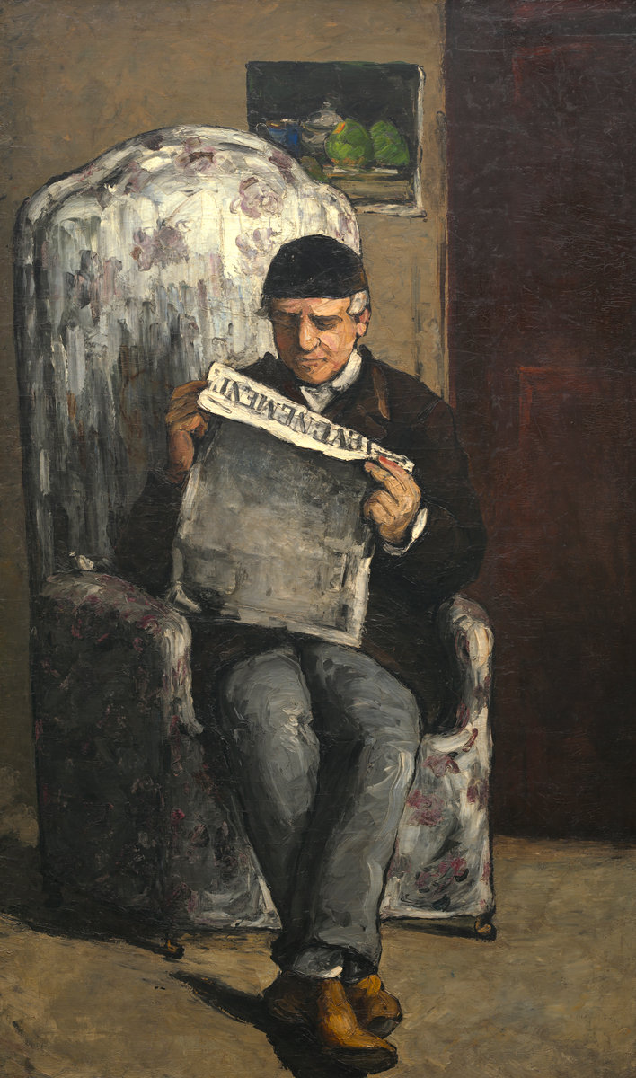 Paul Cezanne, The Artist's Father, Reading "L'Evenement", 1866