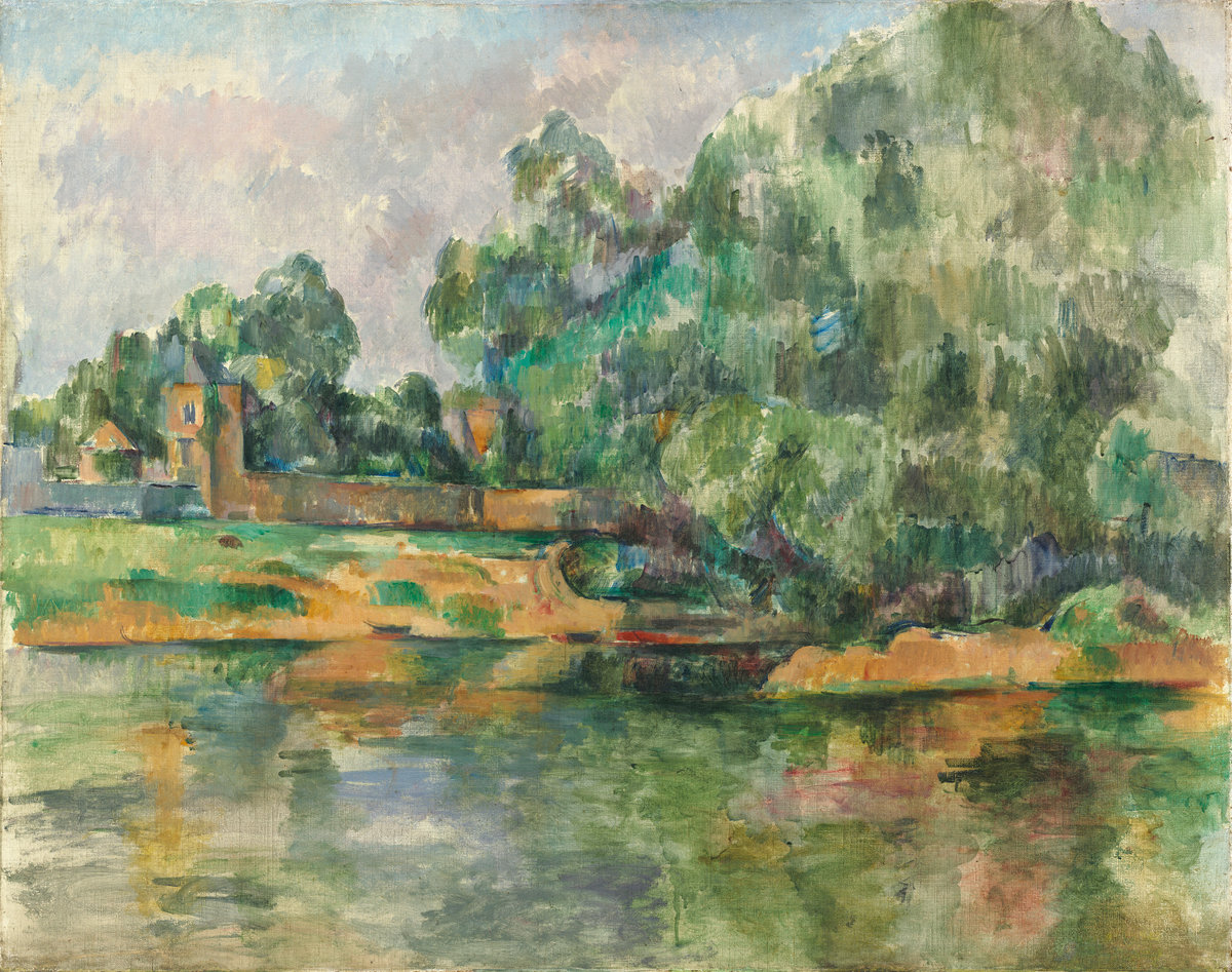 Paul Cezanne, Riverbank, c. 1895