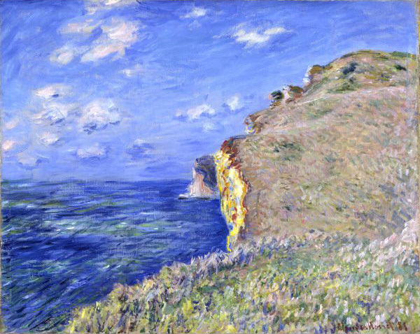 Claude Monet, The Cliff at Fecamp1 1881