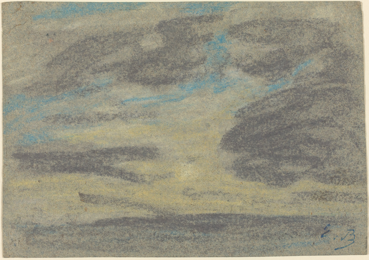 Eugène Boudin, Clouds Over the Sea