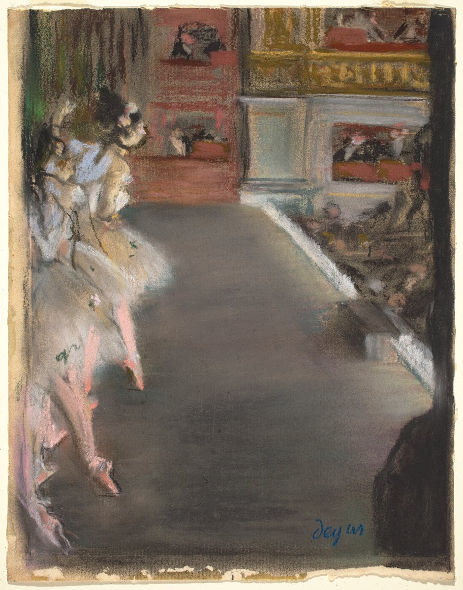 Edgar Degas, Dancers at the Old Opera House, c. 1877