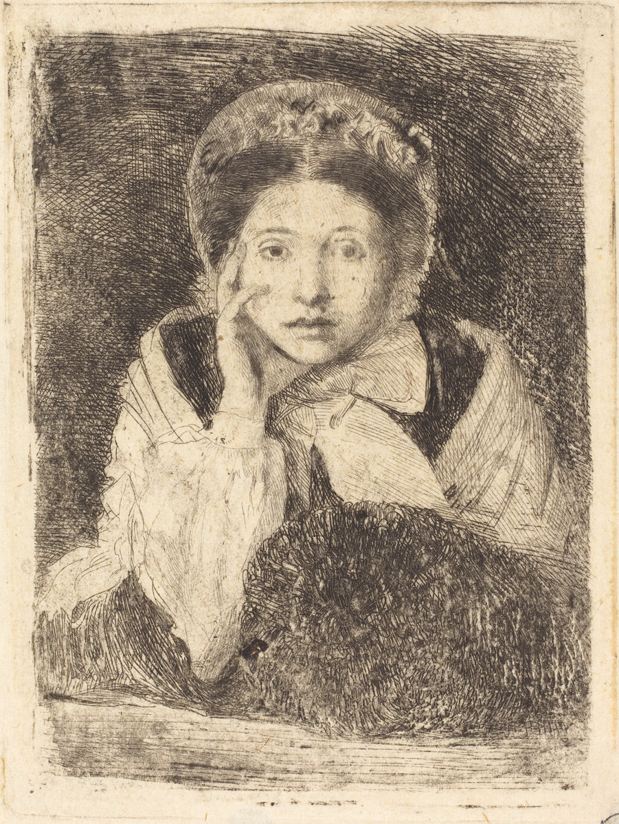 Edgar Degas, Marguerite De Gas , The Artist's Sister (Marguerite De Gas, soeur de l'artiste), c. 1862/1865