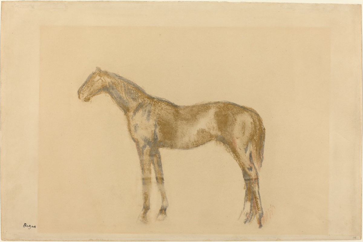 Edgar Degas, Horse, c. 1890