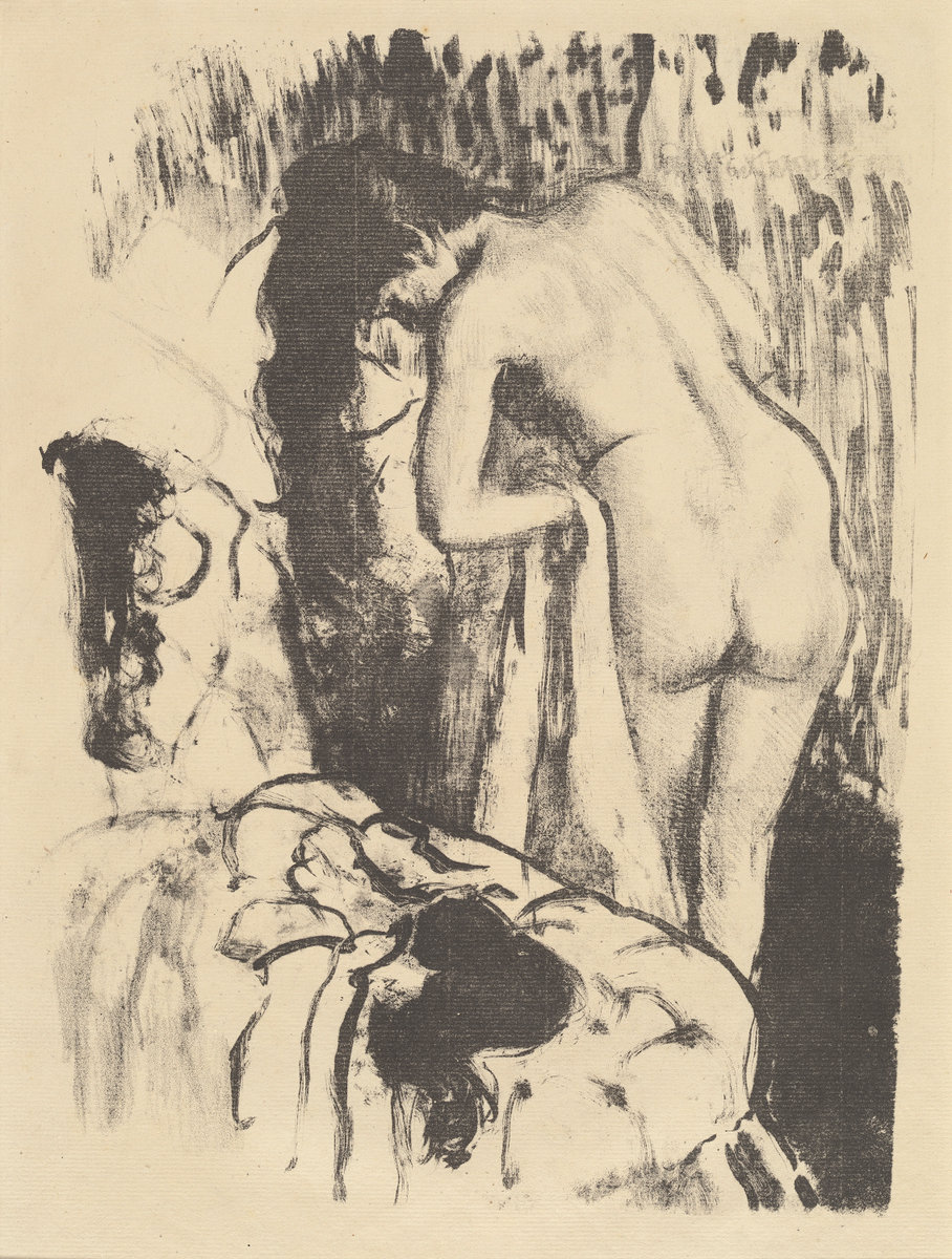 Edgar Degas, Nude Woman Standing, Drying Herself (Femme nue debout, a sa toilette), c. 1890