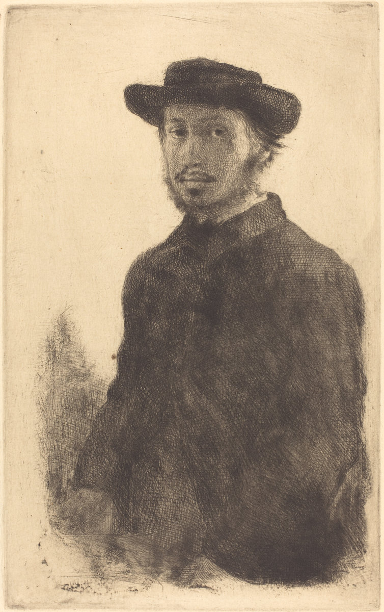 Edgar Degas, Self Portrait (Edgar Degas, par lui-meme) Probably 1857