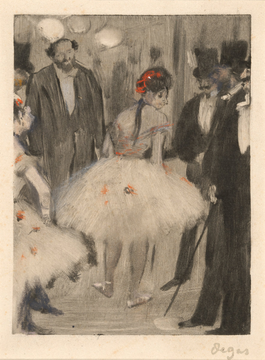 Edgar Degas, Virginie being admired in the Marquis Cavalcanti Looks on, c. 1880/1883