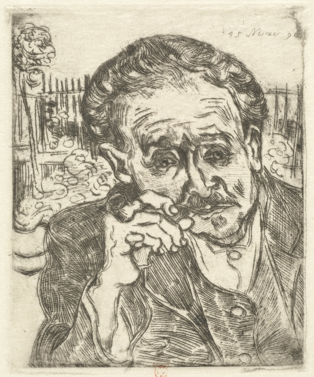 Vincent Van Gogh, Dr. Gachet (Man with a Pipe), 1890