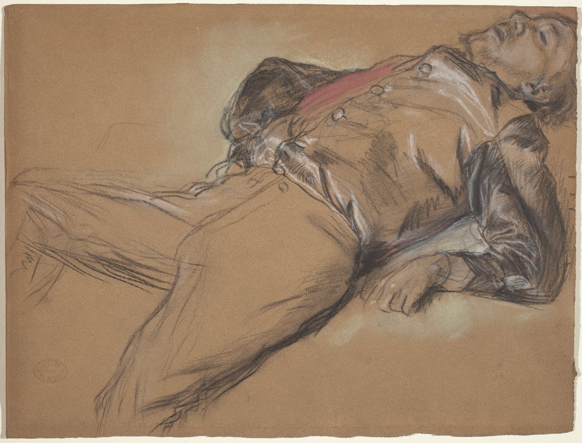 Edgar Degas, Fallen Jockey (Study for "Scene from the Steeplechase: The Fallen Jockey"), c. 1866