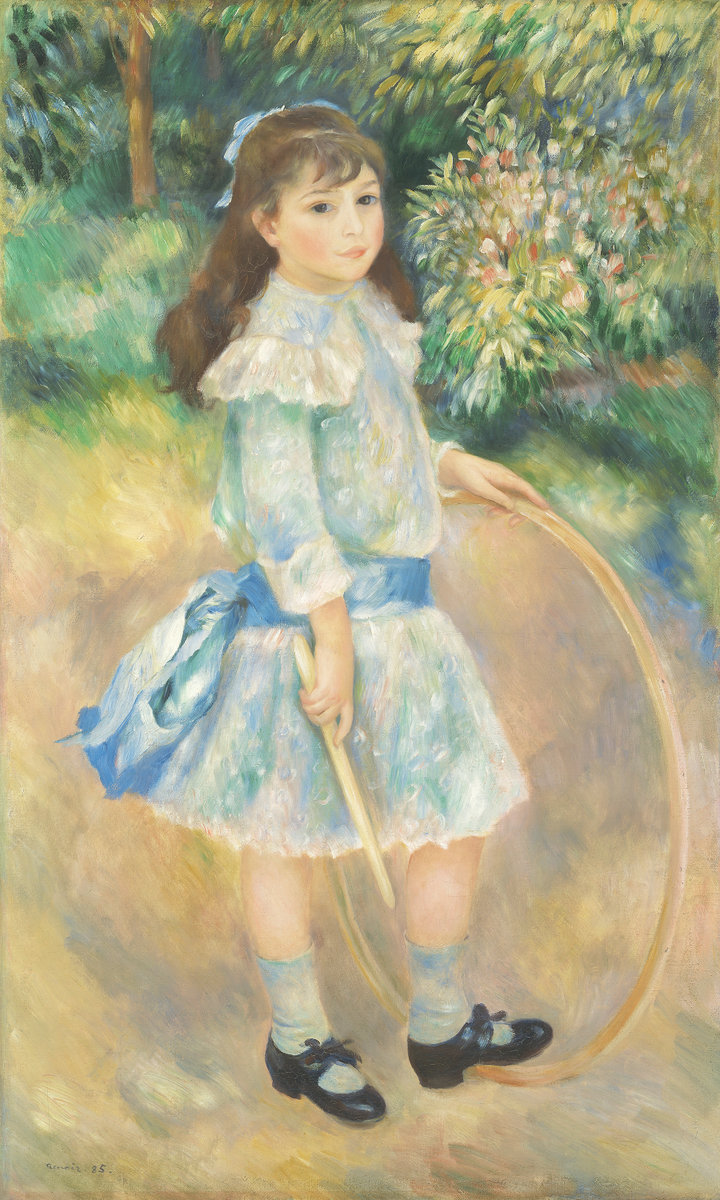 Pierre-Auguste Renoir, Girl with a Hoop, 1885