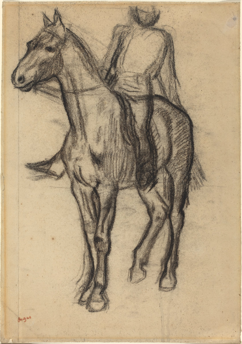 Edgar Degas, Horse and Rider, c. 1878