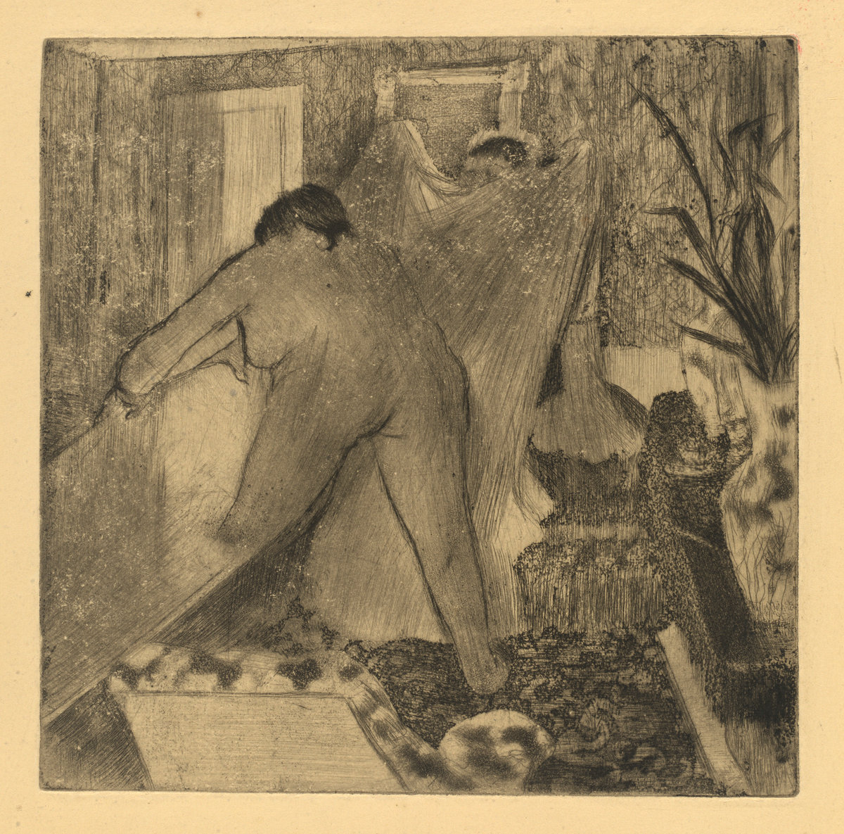 Edgar Degas, Leaving the Bath (La sortie du bain), c. 1879/1880