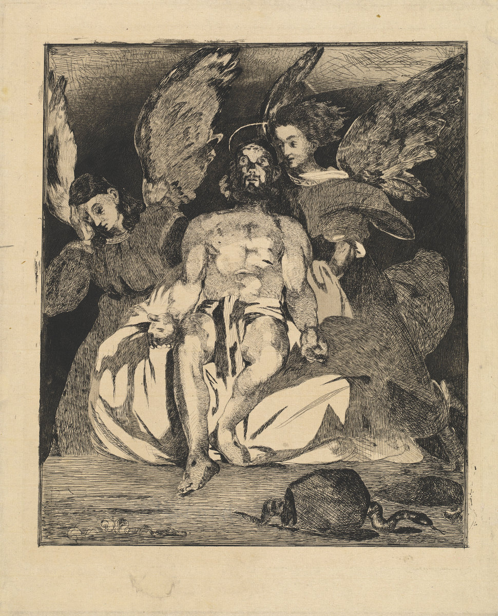 Èdouard Manet, Dead Christ with Angels (Christ aux anges), 1866/1867