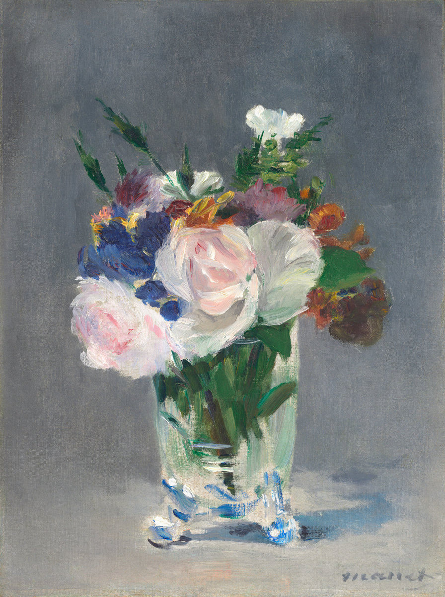 Èdouard Manet, Flowers in a Crystal Vase, c. 1882