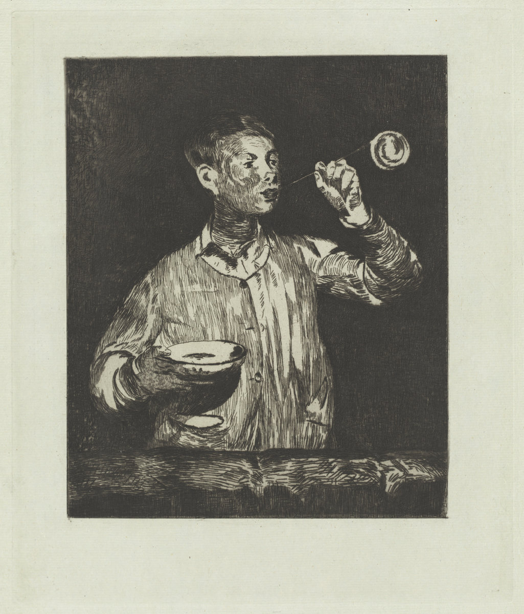 Èdouard Manet, The Boy with Soap Bubbles (L'enfant aux bulles de savon), 1868/1869