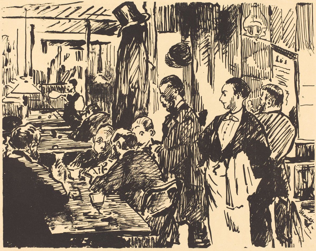 Èdouard Manet, At the Cafe (Au Cafe), 1896