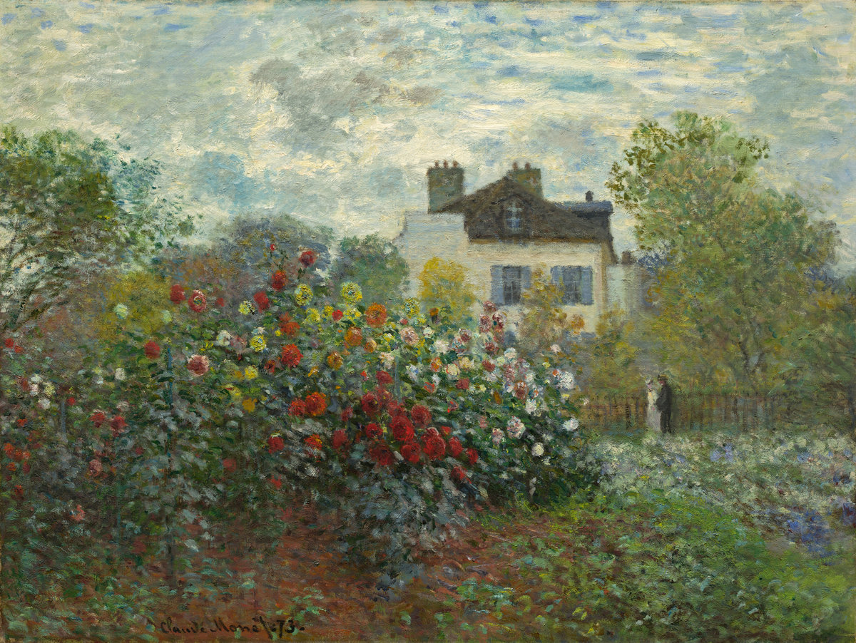 Claude Monet, The Artist's Garden in Argenteuil (A Corner of the Garden with Dahlias) 1873