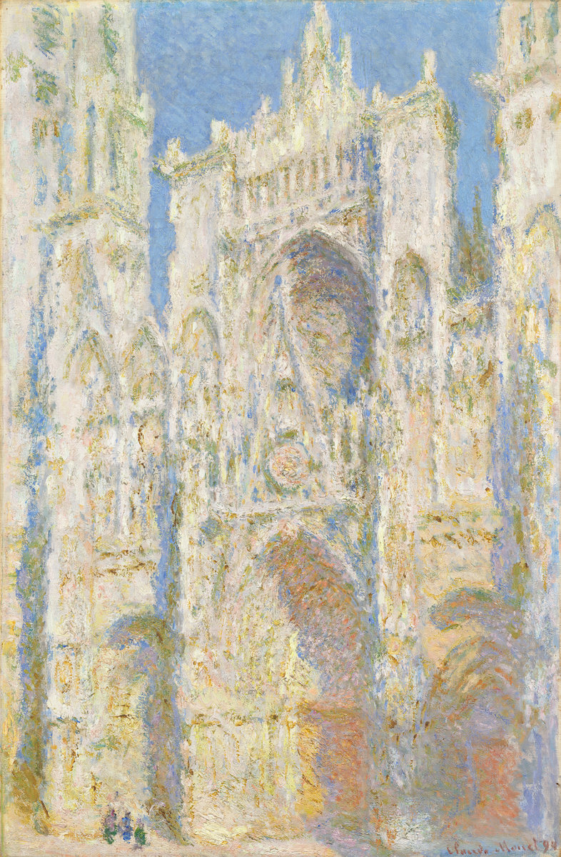 Claude Monet, Rouen Cathedral, West Facade, Sunlight, 1894
