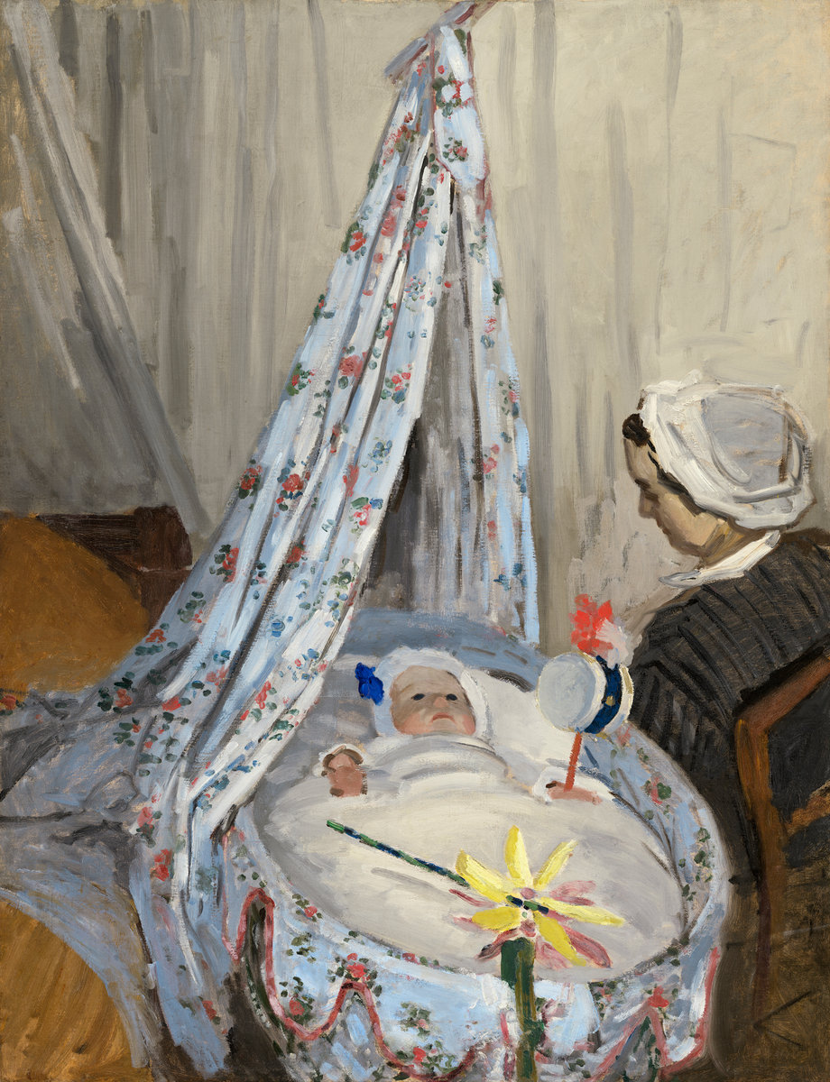 Claude Monet, The Cradle, Camille with the Artist's Son Jean, 1867