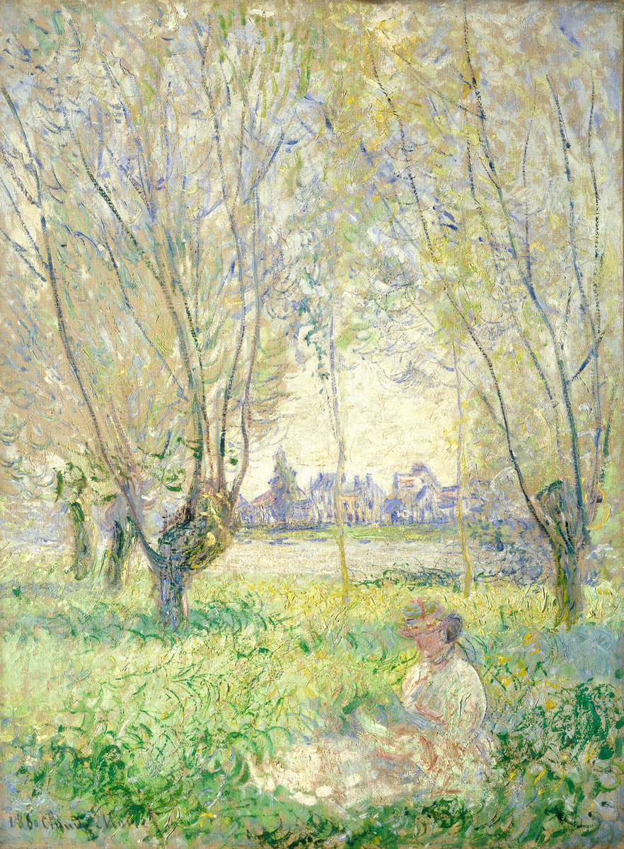 Claude Monet, Woman Seated under the Willows, 1880