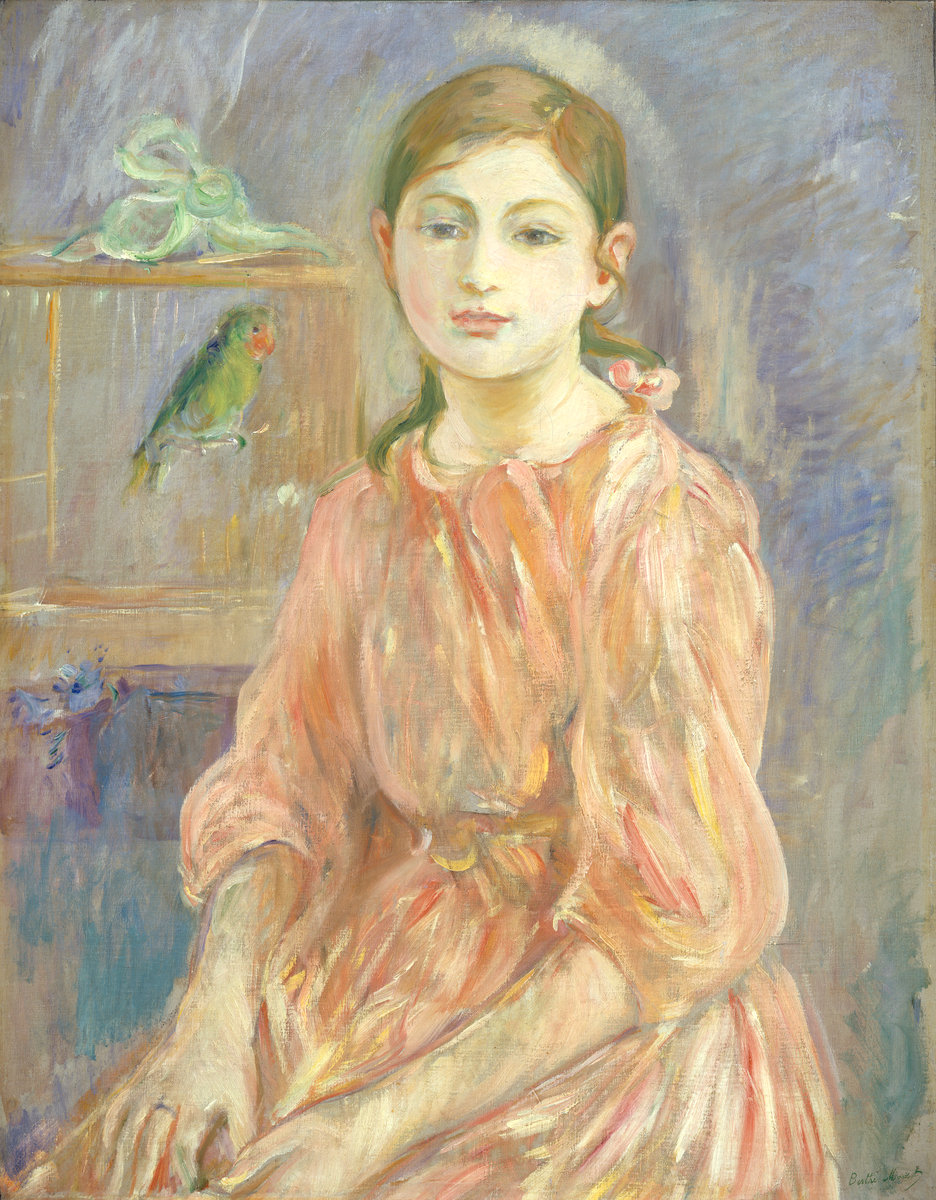 Berthe Morisot, The Artist's Daughter with a Parakeet, 1890