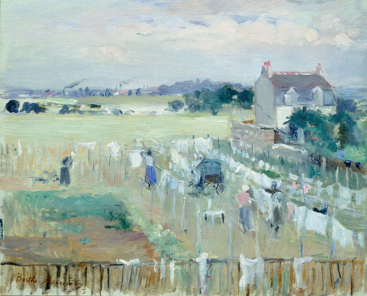 Berthe Morisot, Hanging the Laundry out to Dry, 1875