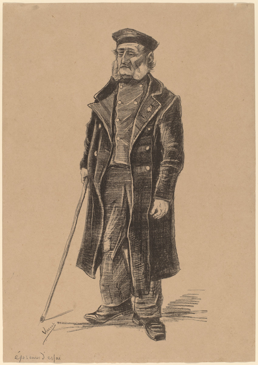 Vincent Van Gogh, Orphan Man, Standing, 1882