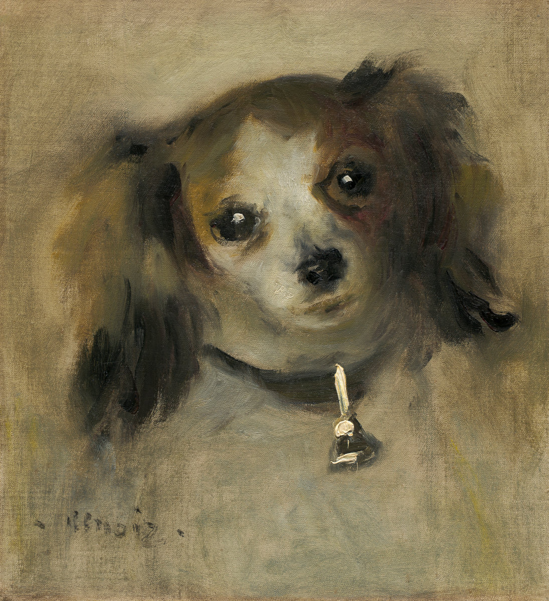 Pierre-Auguste Renoir, Head of a Dog, 1870