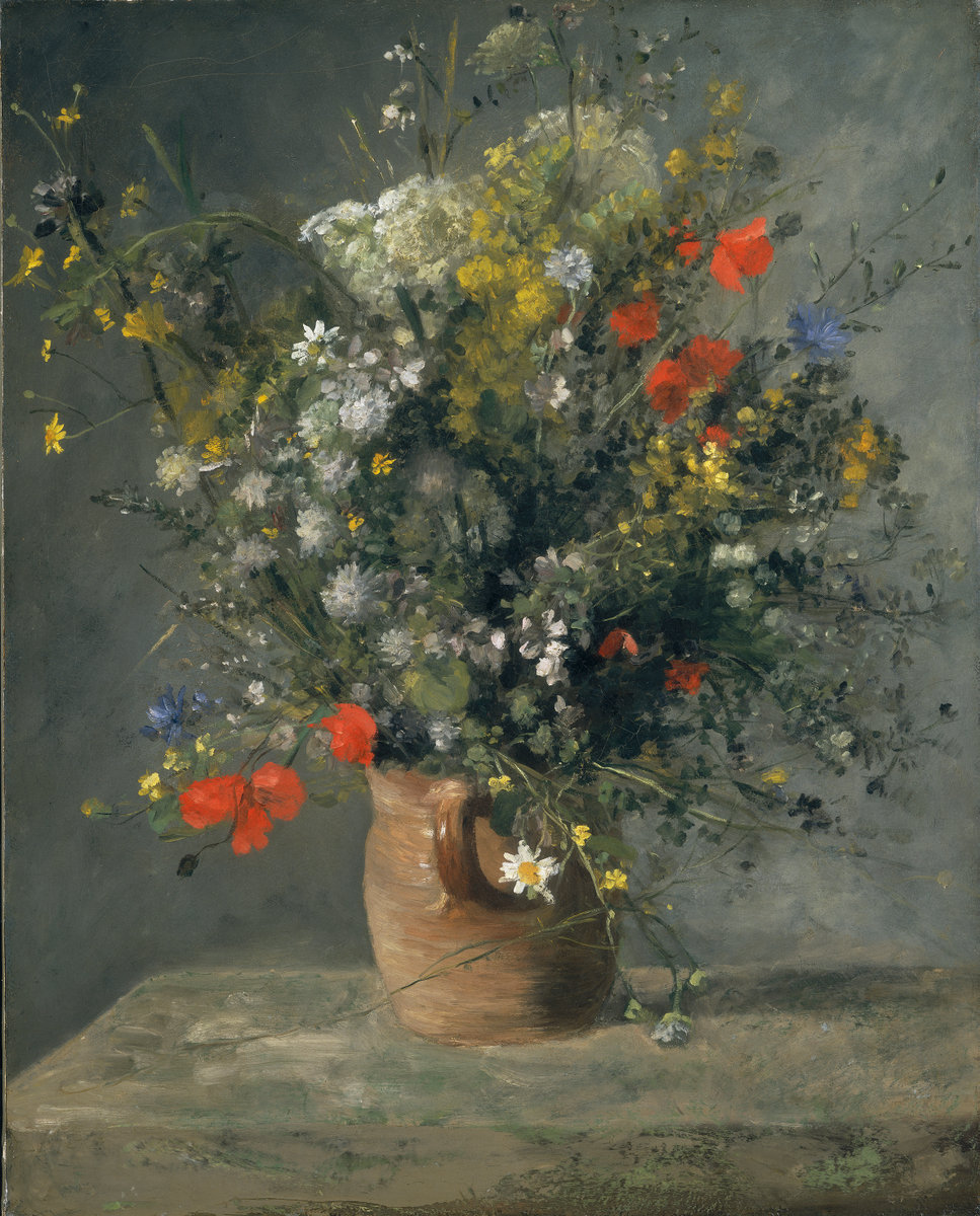 Pierre-Auguste Renoir, Flowers in a Vase, c. 1866