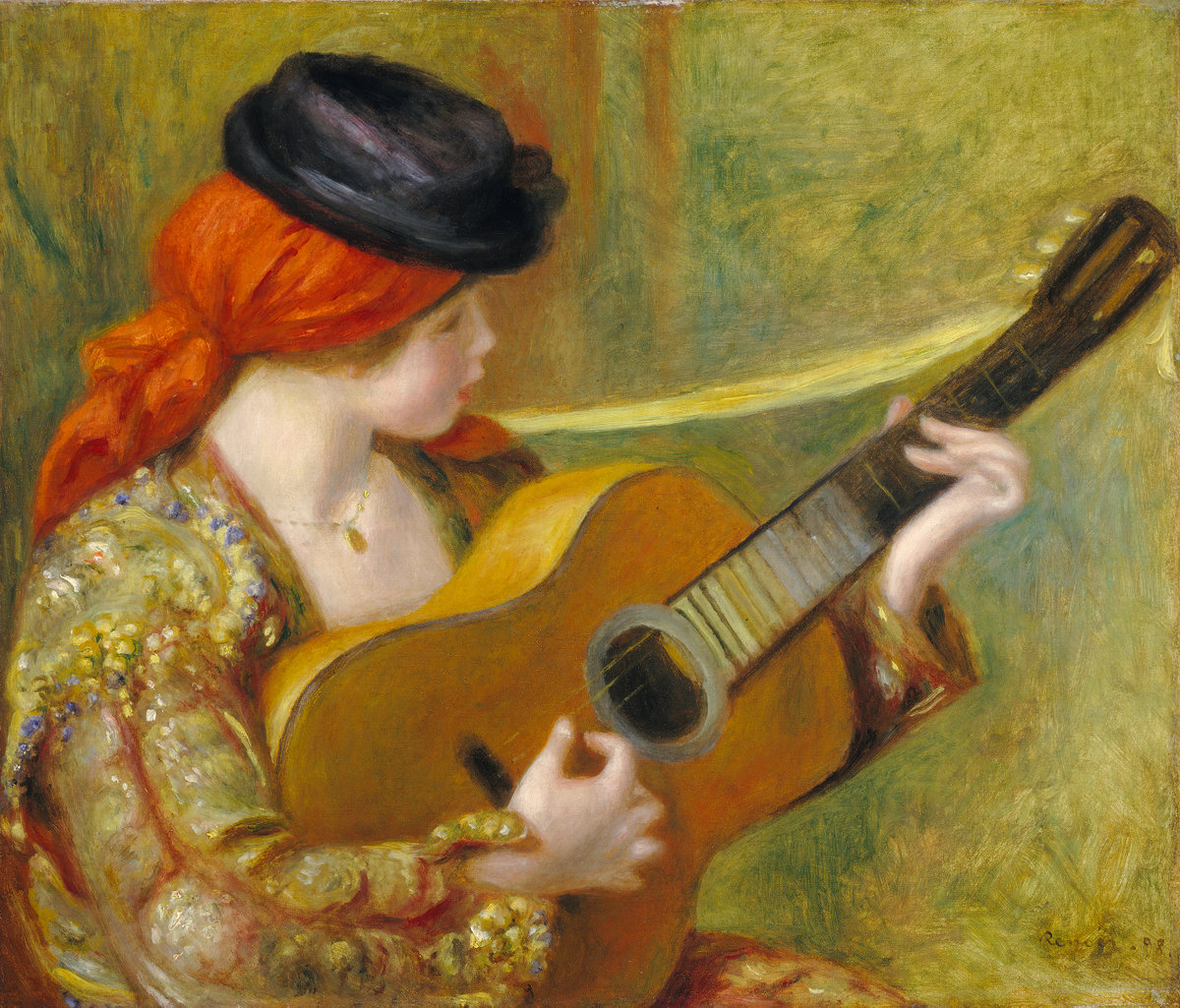 Pierre-Auguste Renoir, Young Spanish Woman with a Guitar, 1898