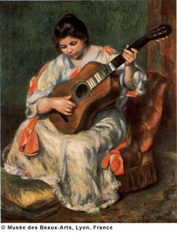 Woman Playing a Guitar