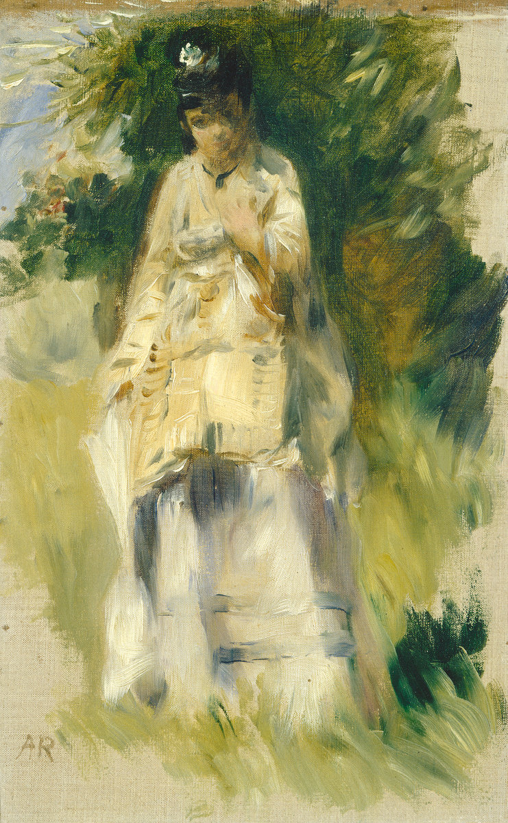 Pierre-Auguste Renoir, Woman Standing by a Tree, 1866