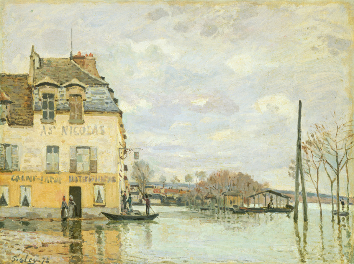 Alfred Sisley, Flood at Port-Marly, 1872