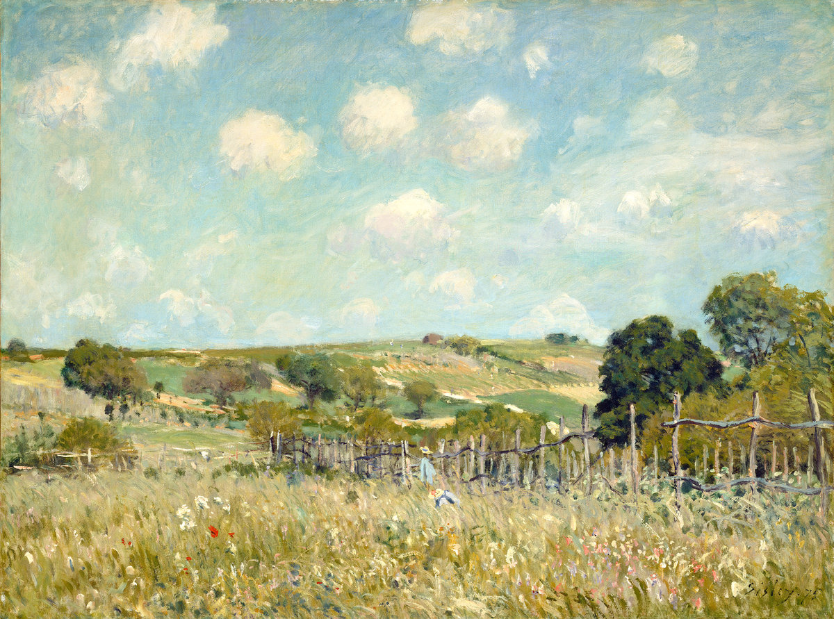 Alfred Sisley, Meadow, 1875