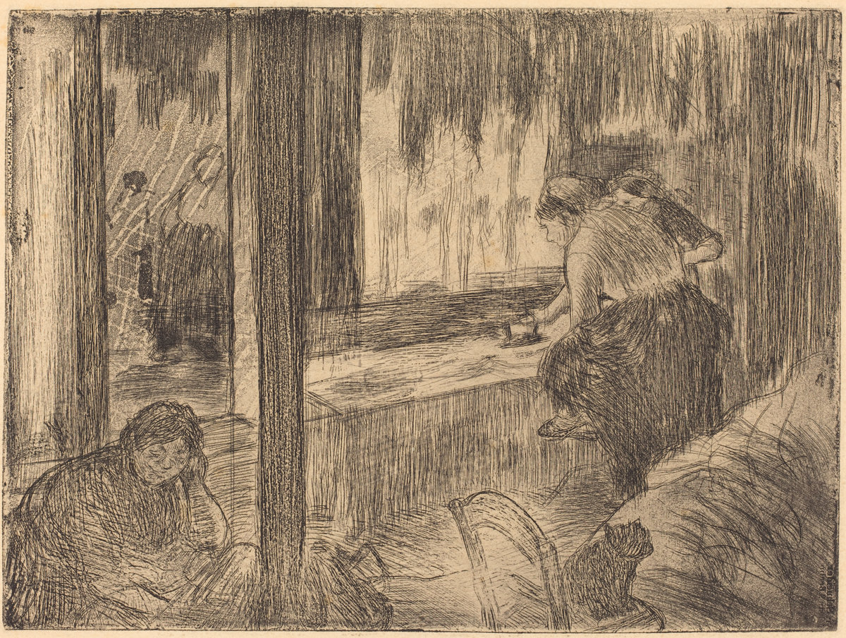 Edgar Degas, The Laundresses (Les Blanchisseuses (La Repassage)), c. 1879