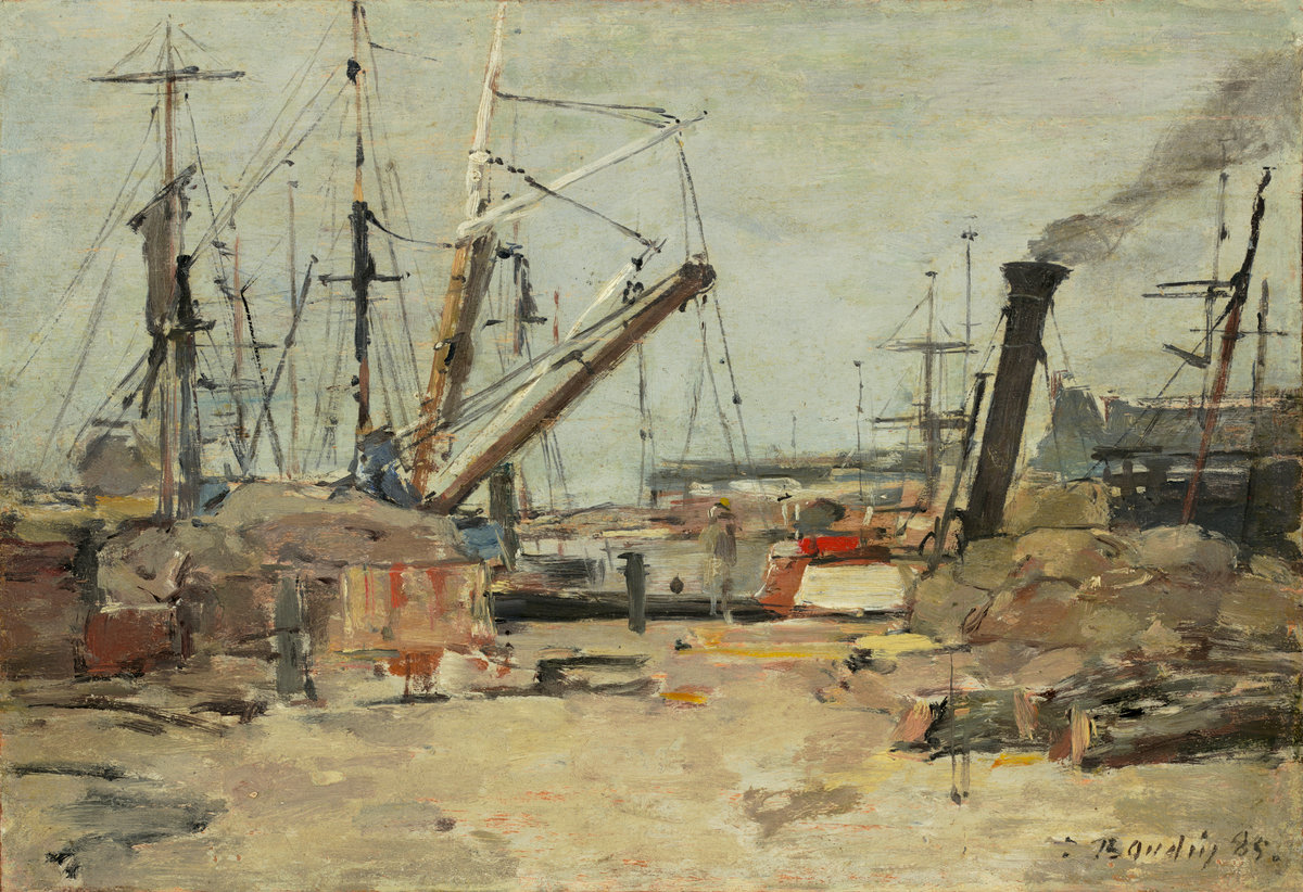 Eugène Boudin, The Trawlers, 1885