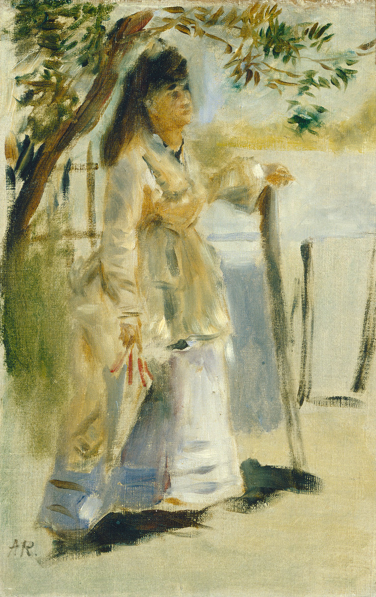 Pierre-Auguste Renoir, Woman by a Fence, 1866