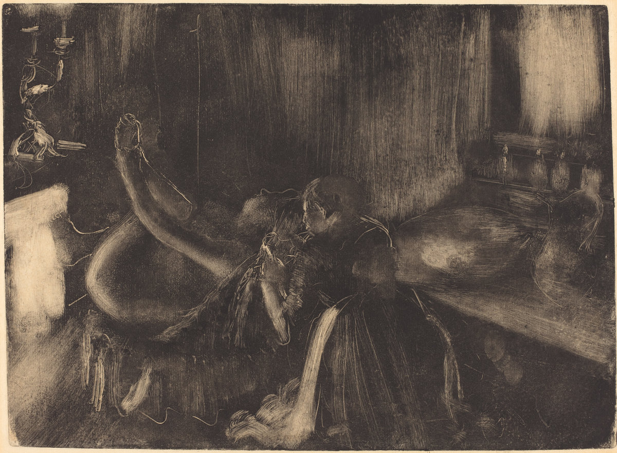 Edgar Degas, Woman by the Fireplace, 1880/1890