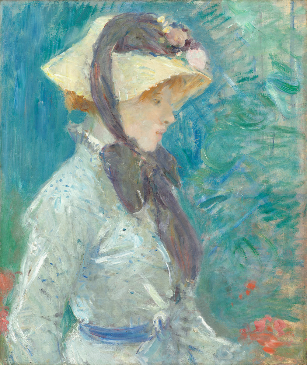 Berthe Morisot, Young Woman with a Straw Hat, 1884